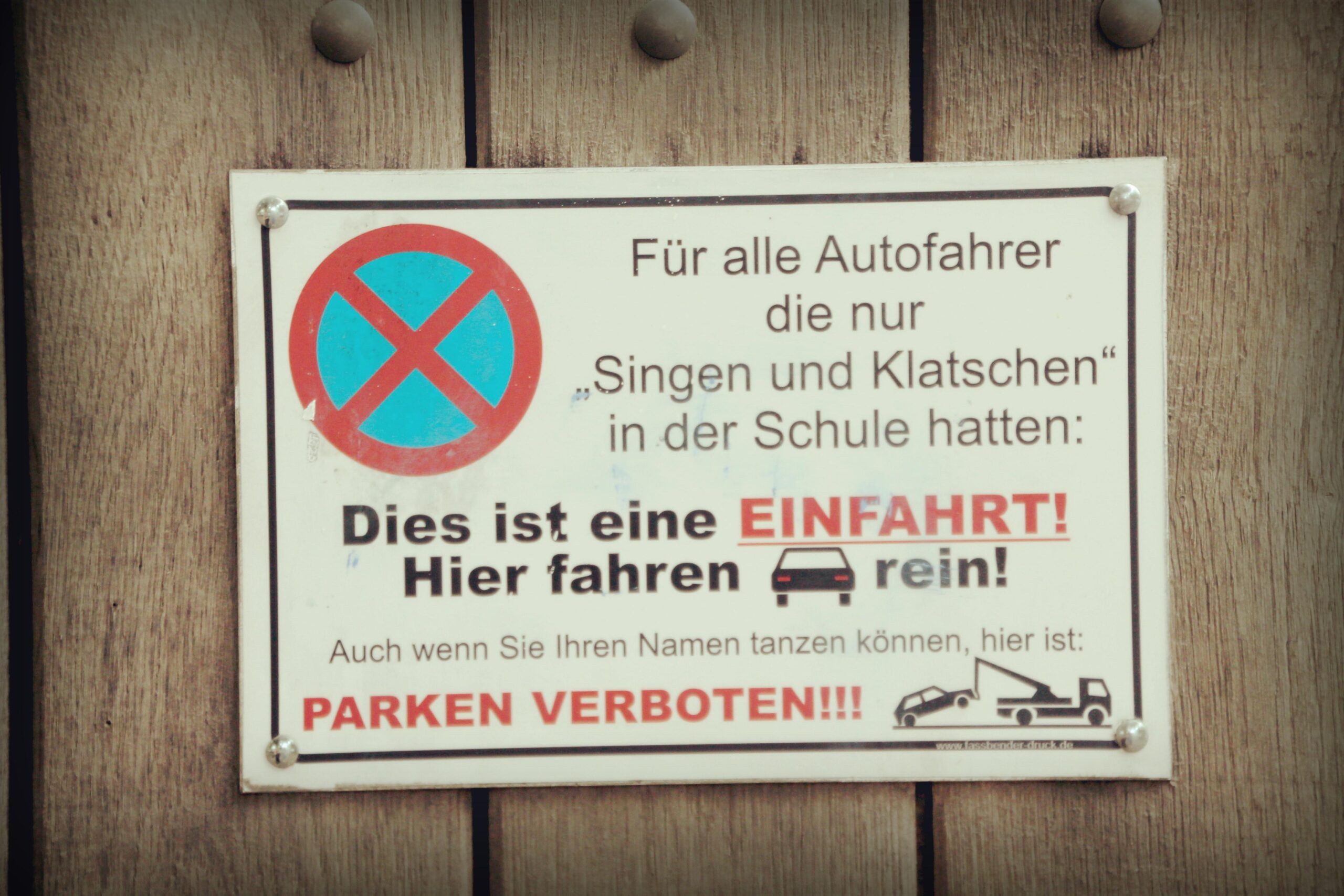 Parkverbotsschild